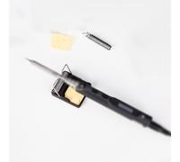 Supporto per saldatore per saldatori TS100 e TS80P, materiale in metallo e zirconio, con spugna e tappetino antiscivolo per kit di strumenti di saldatura