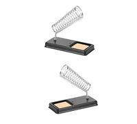 Supporto per saldatore quadrato in metallo, tipo A, kit di accessori per saldatura, per stazioni di saldatura (confezione da 2)