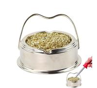 Supporto per saldatore - supporto in spugna pulita, supporto in acciaio inossidabile, maniglia di sicurezza stabile, piattaforma non skid | Titolare del saldatore affidabile per la conservazione di