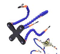 Supporto per saldatura di gioielli, strumento di saldatura per mani d'aiuto, Strumento porta saldatura per aiutare le mani nelle stazioni di lavoro, Base antiscivolo in alluminio con clip a coccodrill