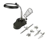 Supporto per saldatura, strumento per stazione di aiuto manuale con lente d'ingrandimento 2.5X 5X e luce