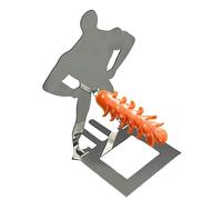 Supporto per salsicce, a forma di uomo muscoloso, griglia per salsiccia, griglia da picnic in cortile, distribuzione uniforme del calore, supporto portatile per hot dog, strumento per grigliare