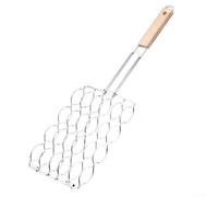 Supporto per salsicce per barbecue, design robusto in metallo, facile da pulire, perfetto per cucinare all'aperto e grigliare saporite