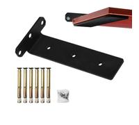 Supporto per scaffali sospesi, supporti per scaffali sospesi, mensole angolari in metallo, invisibili, rustiche nere e decorative, in metallo, robuste e decorative per scaffali