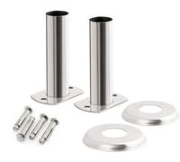 SUPPORTO PER SCALA DA PISCINA IN ACCIAIO INOX Ø 40 MM, PIEDINI PER SCALA DA P...