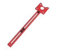 Supporto per Scanalatura del Router 4 in 1 Multifunzionale, Bussola in Alluminio Regolabile per Banchi da Lavoro