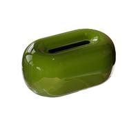 Supporto per scatola di fazzoletti Portafazzoletti da tavolo, decorazione for tavolo da pranzo, soggiorno(Green)