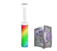 Supporto per scheda grafica ARGB, supporto per scheda grafica verticale, supporto anti-saggio, 5 V, 3 poli, con luci a LED, supporto per schede in lega di alluminio regolabile in altezza per scheda