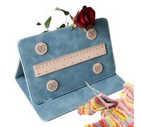 Supporto per schemi per maglieria, contatore di file, supporto per schemi di lavoro a maglia, accessori per strumenti a maglia, facile da fissare, pieghevole, per gli amanti del lavoro a maglia, per