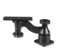 Supporto per schermi da 5" a 12" Fish Finder & Chartplotter con braccio oscillante da 6", rotazione a 360°, compatibile con Garmin, Humminbird, Lowrance e altri