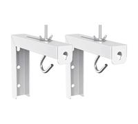 Supporto per schermo di proiezione 1 set staffa for montaggio a parete for schermo del proiettore, gancio in acciaio a forma di L for carichi pesanti, installazione facile for uso home cinema, a