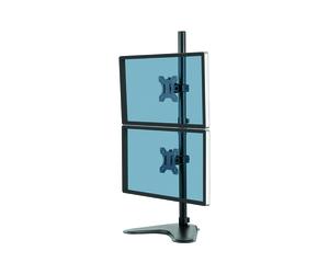 Supporto per schermo Fellowes Professional Series a doppio impilamento autonomo - Nero - Fino a 32 pollici