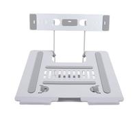 Supporto per Schermo Portatile per Laptop con Vassoio, Supporto in Metallo Facile da Installare per EM116/EM1411/EM1332/EM1412, Design Ergonomico per Sessioni di Lavoro Produttive