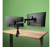 Supporto per schermo - R-GO TOOLS - Zepher 4 - Argento Opaco - 2 Monitor - 8 kg max