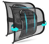 Supporto per Schienale in Rete 2Pcs per Sedia Da Ufficio, Cuscino di Supporto Lombare Ergonomico con Schienale Elastico Cuscino per Sedia Sollievo Dal Dolore Alla Schiena per Casa/Ufficio/Auto