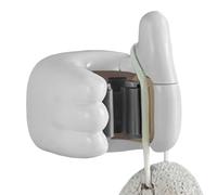 Supporto per scopa | Design a forma di mano - Supporto da parete con morsetto - Organizzatore per attrezzi da giardino antiscivolo e robusto, senza foratura, scaffale multifunzionale per rastrelli