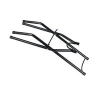 Supporto per Secchi D'acqua Pieghevole in Ferro Nero Stabile | Design Semplice e Pratico, Manicotto Antiscivolo, per Picnic e Cantiere, Adatto a Forme Diverse
