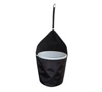 Supporto per secchio da appendere nero per acqua da 5 galloni | Robusto poliestere 900D, resistente all'usura, adatto per secchi da 5 galloni, rimorchio e stallo, finitura nera