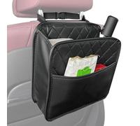 Supporto per sedile posteriore per auto, in pelle, organizer per poggiatesta auto, borsa da viaggio, borsa da viaggio, porta bicchieri multifunzionale, accessorio per interni