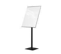 Supporto per segnaletica per esposizione, supporto per supporto per segnaletica da pavimento con piedistallo per pubblicità esterna o interna (50 x 70 cm) nero