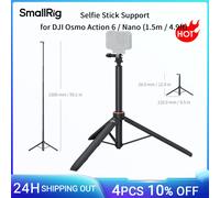 Supporto per selfie stick SmallRig per DJI Osmo Action 6 / Nano 1,5 m / 4,9 piedi con adattatore a sgancio rapido per action camera, supporto 6363