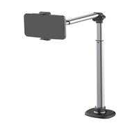 Supporto per selfie | Supporto per telefono sopra il treppiede | Supporto per treppiede regolabile in alluminio per vlogging, visualizzazione di documenti, online