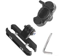 Supporto per sella bici regolabile a 45 gradi per Garmin Varia RCT715, adattatore per supporto fanale posteriore, staffa in plastica sicura con strumenti di installazione, nero
