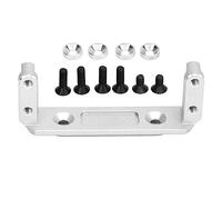 Supporto per servo RC in lega di alluminio per Capra UTB10 1/10 RC Crawler, supporto per servo di precisione lavorato a CNC con bordi smussati e incisione dorata, ricambio per VP (Argento)