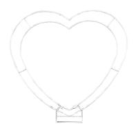 Supporto per sfondo ad arco in metallo, per matrimoni e feste di compleanno, design a forma di cuore