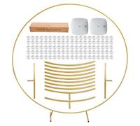 Supporto per Sfondo Circolare - Portasfondi Ad Anello Con Eventi E Feste,Struttura per a Cerchio di Palloncini - Per Eventi, Feste di Compleanno, Cerimonie Matrimoniali, Festival e Stage