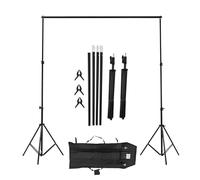 Supporto per sfondo fotografico, 2 x 3 m, regolabile, con custodia per il trasporto, stabilizzante, base triangolare, kit di supporto per matrimonio, fotografia di prodotti
