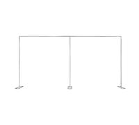 Supporto per sfondo fotografico, supporto per matrimonio, supporto per backdrop, supporto in metallo, supporto per sfondo, capacità di peso circa 22,05 lbs,2 - 6 m, intervallo di altezza 1 - 3 m, in