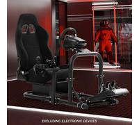 Supporto per simulatore di guida Supllueer con sedile nero per Logitech G29 G920