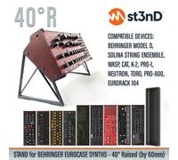 SUPPORTO per SINTETIZZATORI CASSA EURORACK BEHRINGER 70HP/80HP - 40° - Rialza...