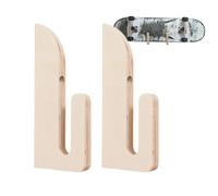 Supporto per skateboard, 1 paio di organizer in legno, per skateboard, snowboard, casa, appartamento, garage, skate, salotto, garage, skateboarder