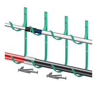 Supporto per skimmer da piscina - Lega di alluminio 21,6 x 7,6 cm | Gancio resistente per recinzione e tubo ad alta capacità, robusto, organizzatore, pali telescopici, rastre, , spazzole, Ga