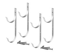 Supporto per skimmer per piscina, gancio per recinzione resistente, ganci organizer multifunzionali, stoccaggio sicuro per bordo piscina, reti skimmer, rastrelli per foglie, spazzole, tubi, 21,6 x 7,6