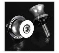 Supporto per slider moto PER RC RC390 RC200 RC125 2016 Accessori Per Moto 10 Mm Viti Per Cavalletto Posteriore, Perno Forcellone In Alluminio CNC(10MM Silver LOGO)