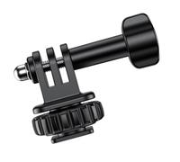 Supporto per slitta a freddo per macchina fotografica di azione girevole con foro per vite da 1/4 per stabilizzatori monopiedi e attrezzatura fotografica esterna adattatore per montaggio a slitta