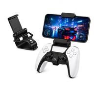Supporto per Smartphone da Controller con Clip per telefoni fino a 80 mm di larghezza, Supporto Telefono Regolabile per Controller da Gaming, Stabile e Portatile per Gioco Mobile a Casa e in Viaggio