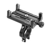 Supporto per smartphone moto - Supporto a quad-braccio bloccabile, morsetto tubolare in acciaio, completa attenuazione 'angolo di rotazione, sblocco singolo touch, isolamento delle vibrazioni