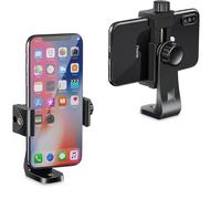 Supporto per smartphone retrattile e rimovibile, universale, con rotazione a 360 gradi, compatibile con iPhone, Samsung e altri cellulari.