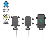 Supporto per smartphone senza fili e impermeabile ram tough-charge Nero