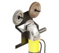 Supporto per smerigliatrice angolare, 15 x 20 x 3 cm, per attrezzi in acciaio, resistente organizer per lucidatrice per garage, officina, gancio di montaggio multifunzionale, per strumenti e