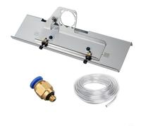 Supporto per smerigliatrice angolare con guida di smussatura per tagli smussati a 45 gradi su piastrelle, marmo e ardesia utilizzando una smerigliatrice standard da 100 mm (acciaio inox)