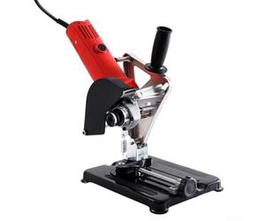 Supporto per smerigliatrice angolare da officina, con struttura in lega di alluminio e design regolabile in altezza per flessibilità di compito (C)