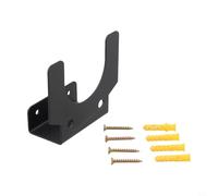 Supporto per smerigliatrice angolare da parete, in metallo, per lucidatrice da 12,7 cm e staffa per levigatrice manuale, supporto verticale per utensili, nero (A)