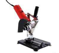 Supporto per smerigliatrice angolare in alluminio resistente, per utensili da 115 mm e 125 mm, guida di taglio di precisione, base stabile, colore argento rosso (C)