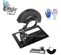 Supporto per smerigliatrice angolare, kit di copertura protettiva per supporto da taglio per smerigliatrice angolare, staffa di taglio regolabile e protezione ispessita, supporto per staffa in