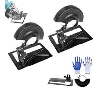 Supporto per smerigliatrice angolare, kit di copertura protettiva per supporto da taglio per smerigliatrice angolare, staffa di taglio regolabile e protezione ispessita, supporto per staffa in